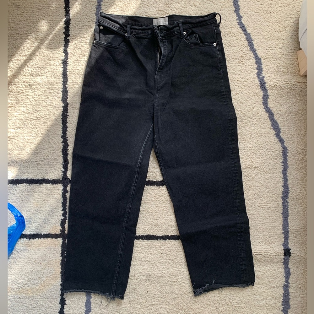 COPY - EVERLANE - Way High Jean - Black - Size 33 -organic cotton